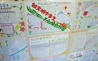 校园环保 主题手抄报部分班级图片展示 -欢迎光临云天化中学网初中生