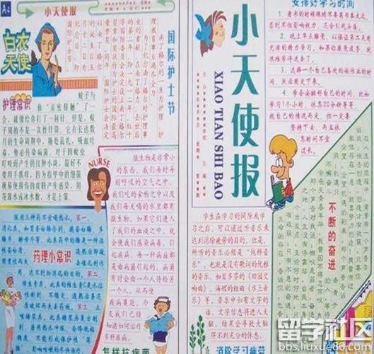 小学生手抄报 1854年至1856年间英法联军与产褥期的护理手抄报新