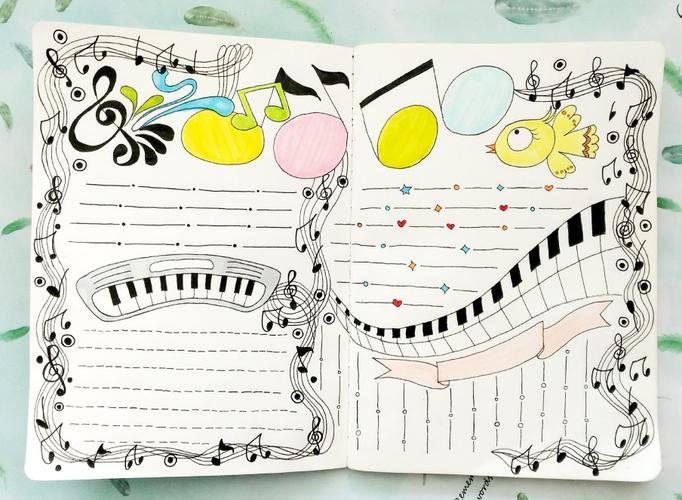 音乐主题手抄报版面图片