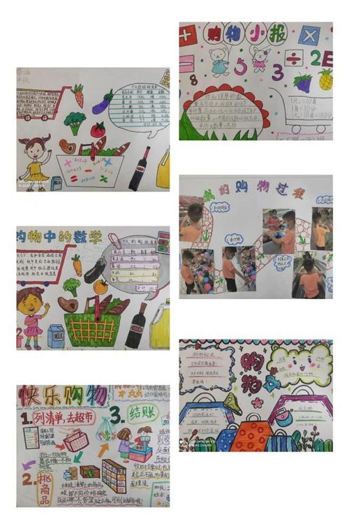 简单一点的手抄报数学购物手抄报购物清单手抄报超市购物买东西手抄报