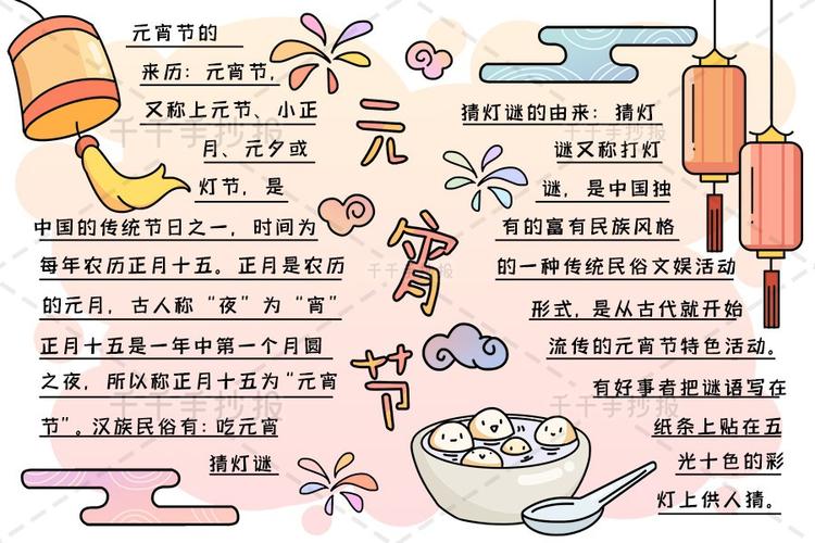 2024最新元宵节手抄报内容