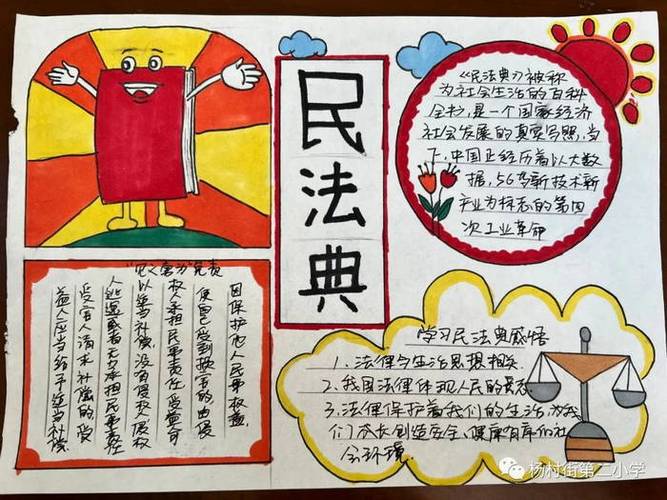 美好生活民法典相伴手抄报内容怎么写