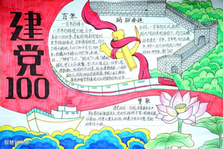 颂百年风华有时代新人手抄报百年校庆手抄报 颂百年风华有时代新人手抄报百年校庆手抄报