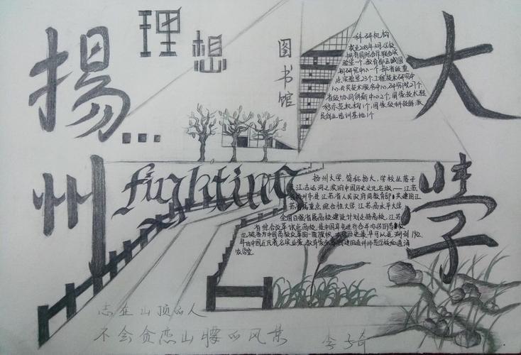 我的大学梦手抄报我的大学我的家手抄报展示二理想中的大学复旦手抄报