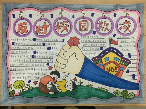 校园欺凌手抄报