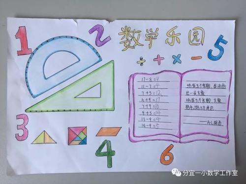 美妙的数字图形手抄报奇妙的数学手抄报