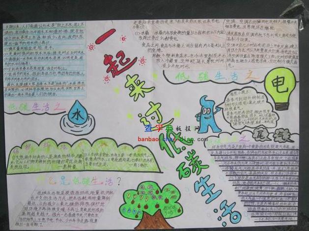 手抄报活动保护淮河生态环境手抄报生态环保手抄报垃圾分类爱护校园拂