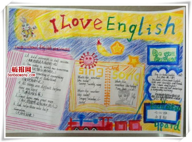 i love english英语手抄报