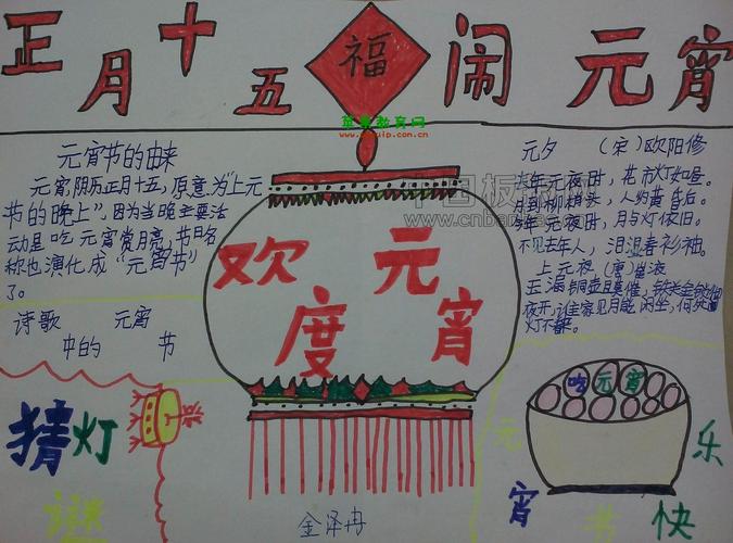 春节和元宵节的手抄报 手抄报图片 手抄报 手抄报版面设计图大全 小