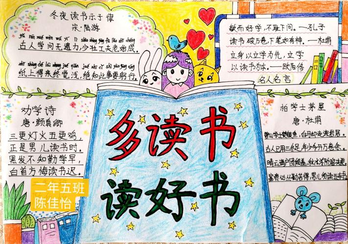 建书香校园 共享读书之乐 伯阳小学 书墨飘香 手抄报活动