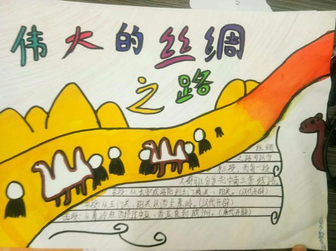 丝路文明为主题手抄报爱为主题的手抄报-丝路书香手抄报图片
