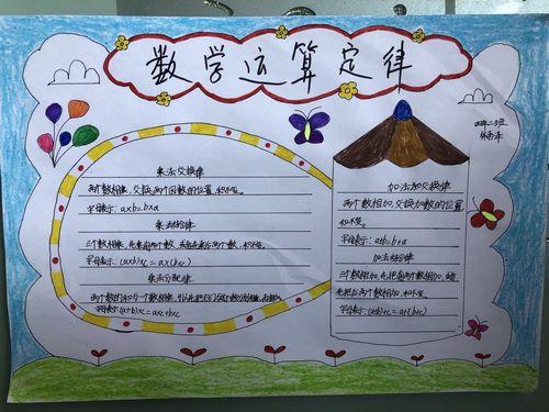 关于运算定律手抄报手抄报简单又漂亮