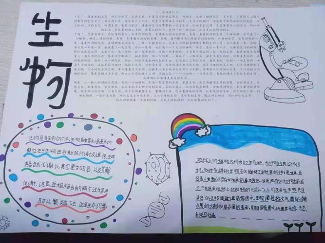 如何画生物遗传变异手抄报如何画手抄报