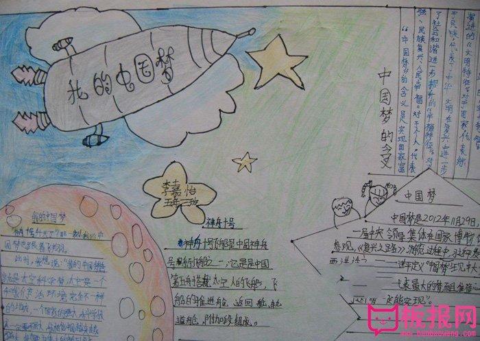 我的中国梦手抄报图片 我的太空科学梦