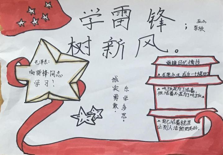 3月学雷锋手抄报雷锋精神永存我心 3月学雷锋手抄报雷锋精神永存我心