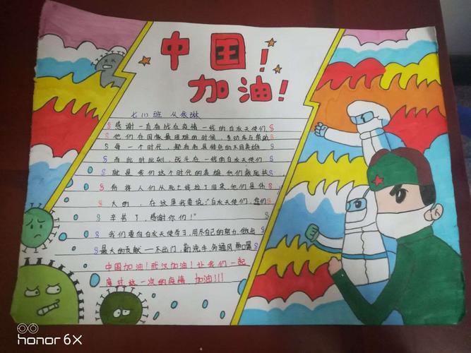 向雷锋同志学习 向抗疫人员致敬 主题手抄报活动