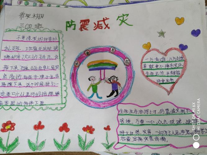 任村镇中心小学 5.12防震减灾手抄报展集