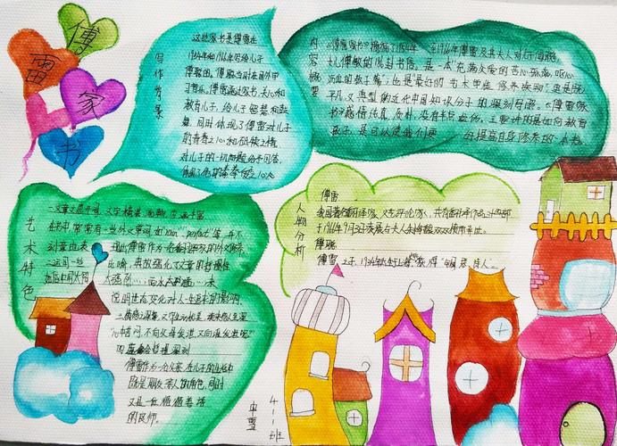 品味经典 润泽心灵 初二 1 部《傅雷家书》优秀手抄报展