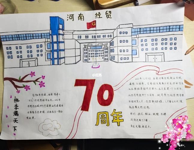 中国建造七十周年手抄报十周年校庆手抄报