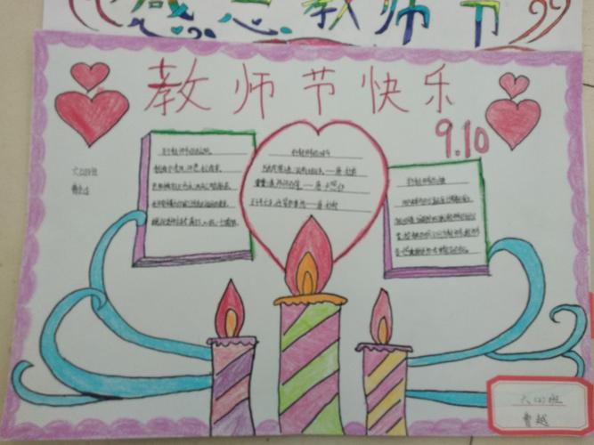 老师 您好 山阴八小教师节手抄报展示