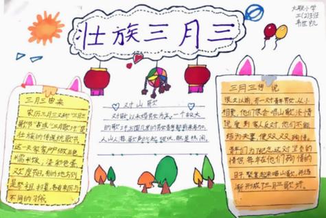 小学生三月了三手抄报小学生手抄报