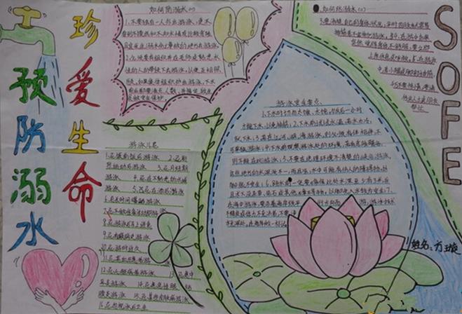 珍爱生命远离溺水手抄报图片大全珍爱生命预防溺水手抄报文字内容四