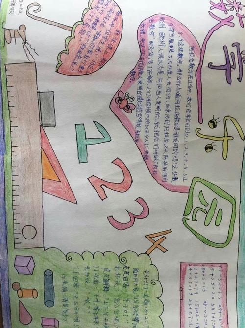 趣味数学多彩生活---泗洪县第一实验学校四年级数学手抄报