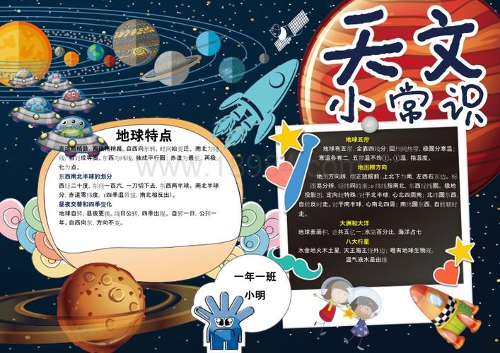 宇宙小报6天文宇宙小报合集电子手抄报模板.docx