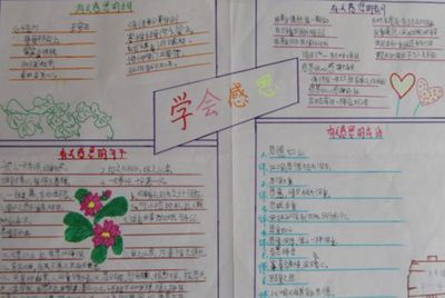 我学会的本领手抄报