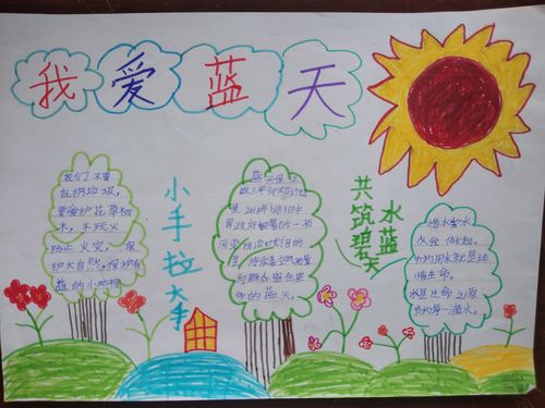 写美篇 活动二:组织学生完成保护生态绘画 手抄报和征文作品等