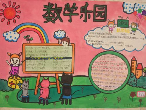 以快乐数学多彩寒假为主题的手抄报快乐数学手抄报