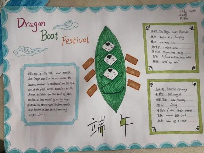 英语端午节手抄报简单漂亮