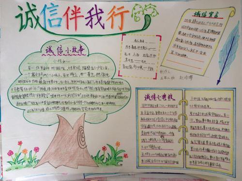 英文故事赤诚的心手抄报关于真诚的手抄报