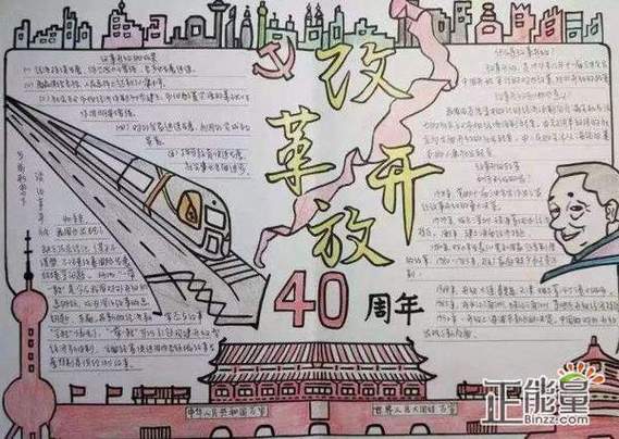 改革开放40周年顺德的变化手抄报70周年手抄报