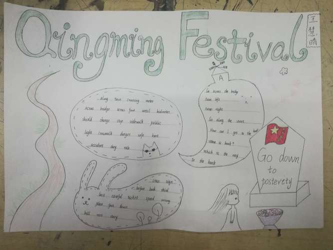 清明节英文手抄报