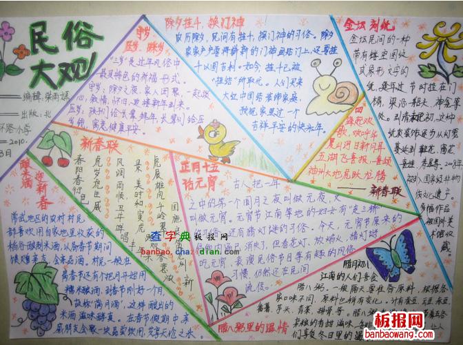 民俗大观手抄报