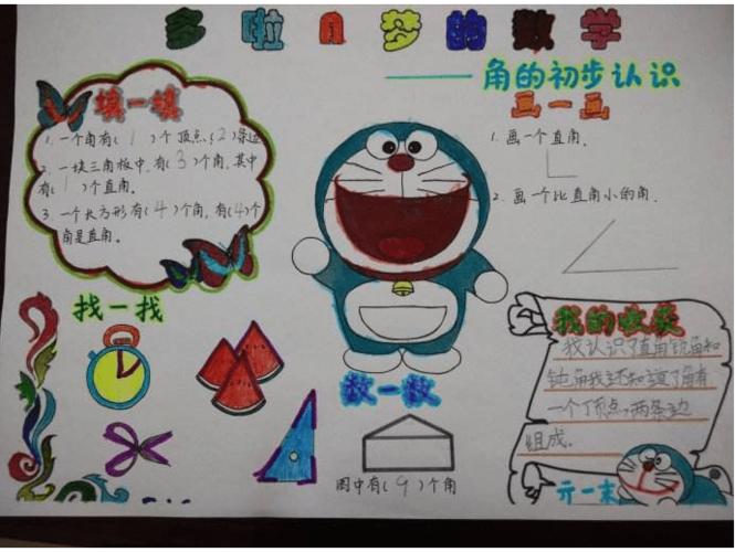 四年级上册数学第二单元手抄报 四年级上册手抄报