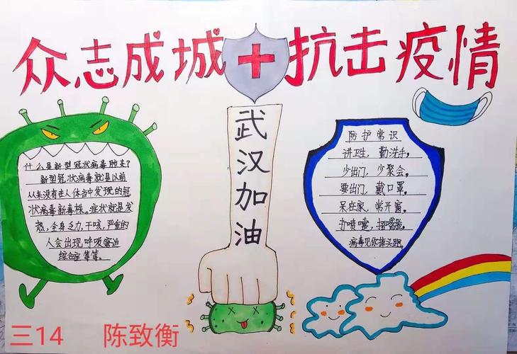 写美篇 滨海县永宁路实验学校的学子们绘制手抄报 积极宣传