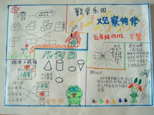 观察物体三手抄报三月三手抄报