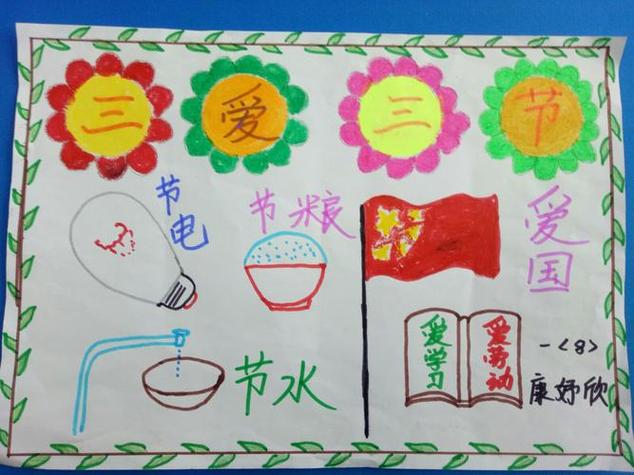 三爱三节手抄报 三爱三节手抄报图片