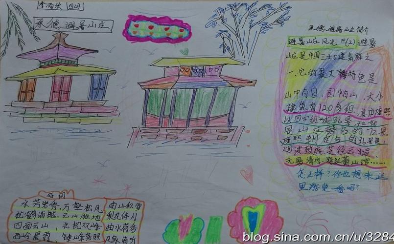 承德避暑山庄手抄报