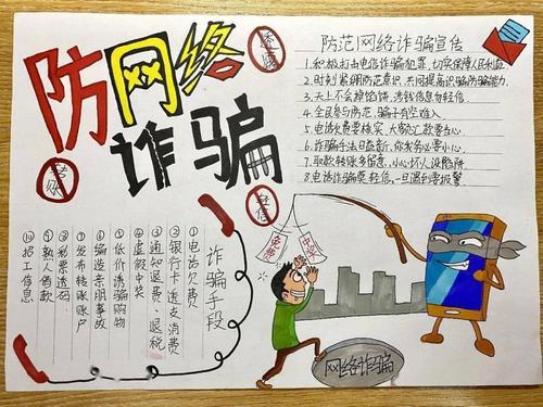 手抄报平安进校园反诈小卫士主题手抄报平安进校园反诈小卫士主题手抄