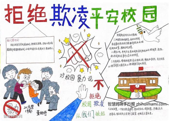 反校园欺凌的手抄报内容 一等奖 -