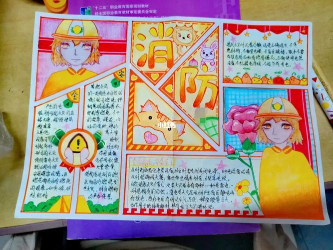 初中消防主题绘画作品手抄报 安全主题手抄报 初中消防主题绘画作品手抄报 安全主题手抄报