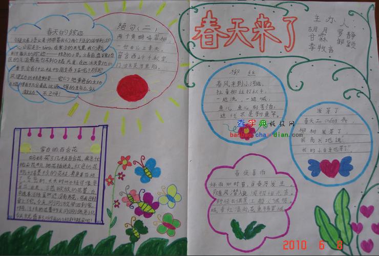 2014春天手抄报
