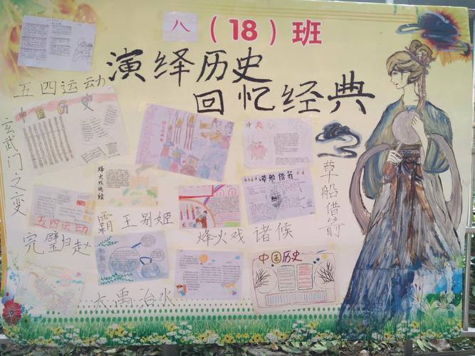 龙华学校八年级历史情景剧手抄报展示