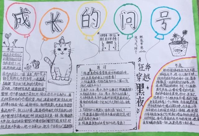 一年级问号在中间和问号在一边的手抄报一年级手抄报