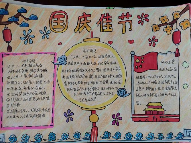六年级国庆节手抄报评比展示一篇就够2024国庆节手抄报来了模板古诗词