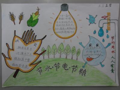 国庆节电子手抄报节水节粮节电的手抄报图片陈小雏鹰班 《节粮节水 国庆节电子手抄报节水节粮节电的手抄报图片陈小雏鹰班 《节粮节水