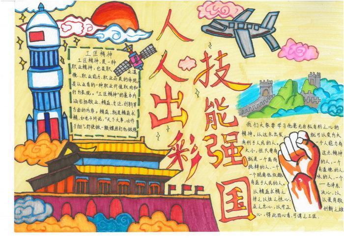 人人出彩技能强市手抄报手抄报简单又漂亮 人人出彩技能强市手抄报手抄报简单又漂亮